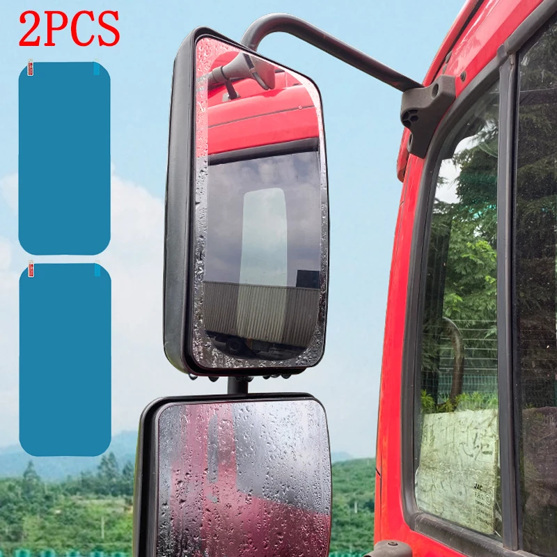 

2PCS Large Truck Car Stickers Rearview Mirror Protective Film Rainproof Anti-fog Reflector Nano Films Auto Exterior Accessories
