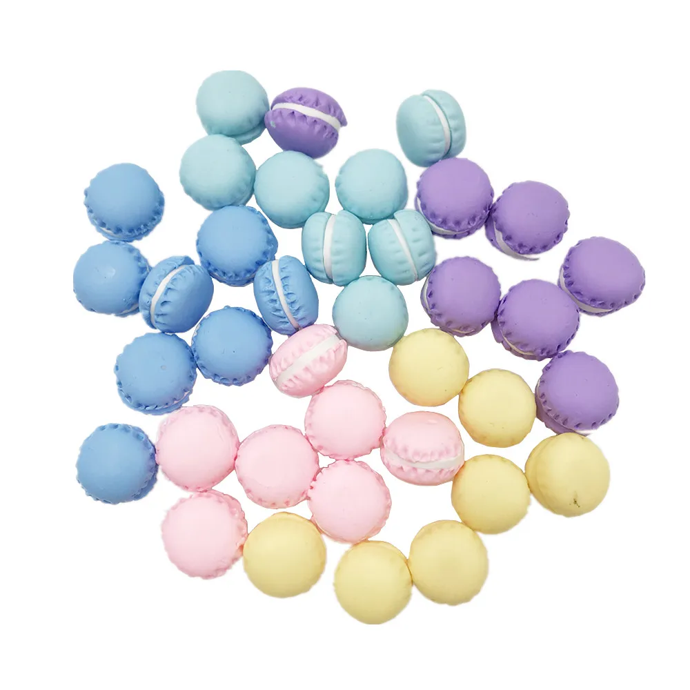 

10 шт./лот, Смешанная глина, макарон, миниатюрная еда, искусственный торт, сделай сам, Скрапбукинг для телефона, украшение для рукоделия