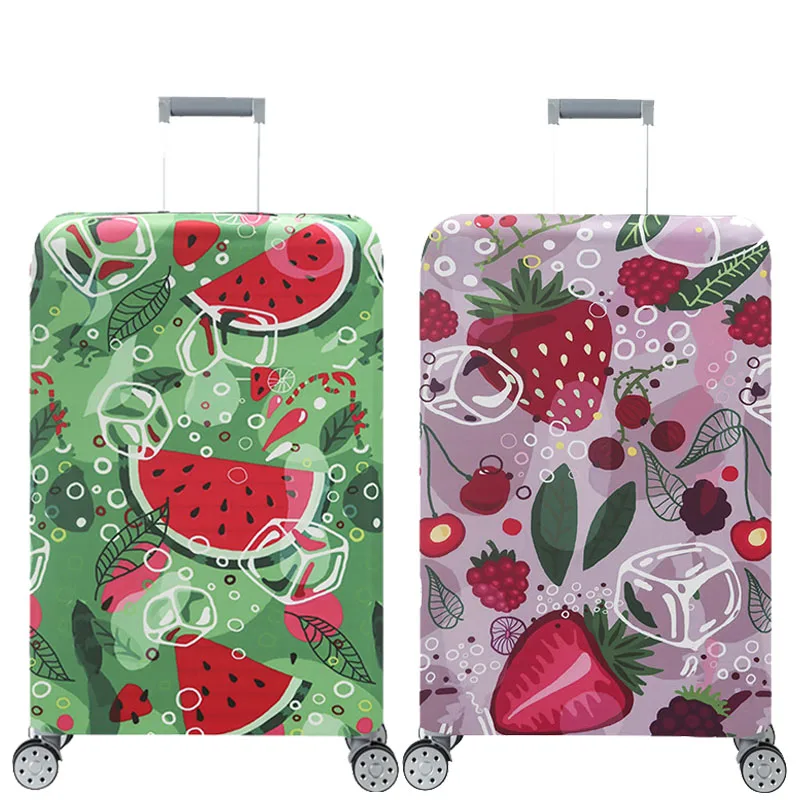 Fruit Pattern Luggage Cover Elastic Luggage Protective Cover 18-32 Inch Trolley Case Suitcase Case Dust Cover Travel Accessories