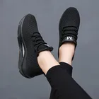 Кроссовки спортивные женские, винтажные кеды на плоской подошве, роскошные дизайнерские брендовые, для бега, тенниса, черные