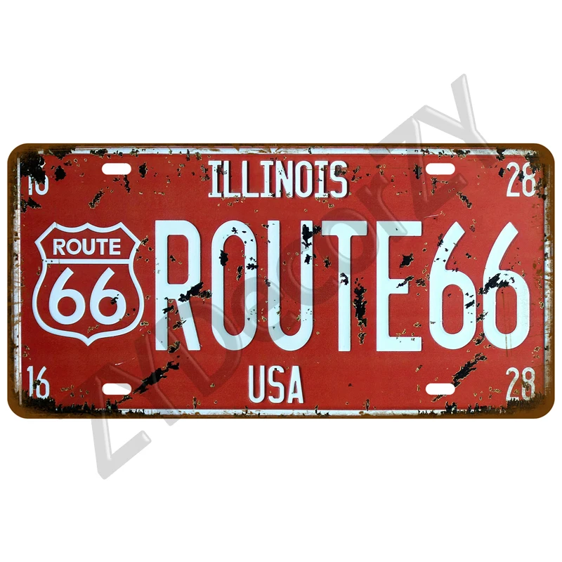 

Жестяная табличка "Газ Route 66"