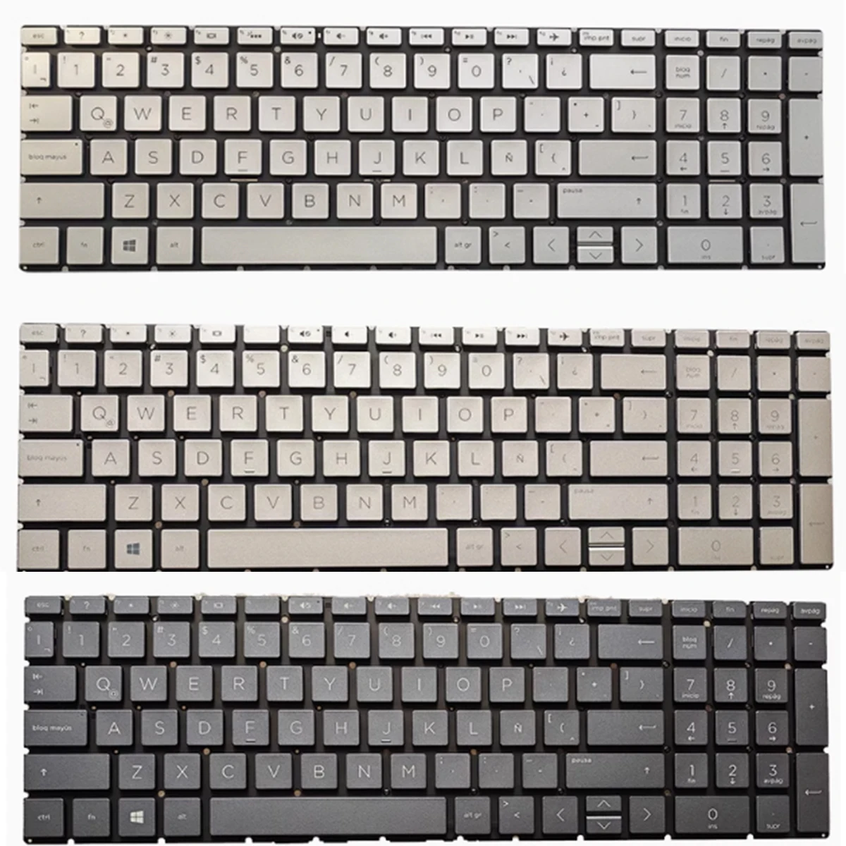 Фото Латинская испанская клавиатура для HP 15-CX 15-CR 15-CW 15-CS 15-CN 15-DA 15-DB 15-DF 15-DK 15-DR 15-DS 15-DU 15-DW 15-DX 15-DY с подсветкой №1