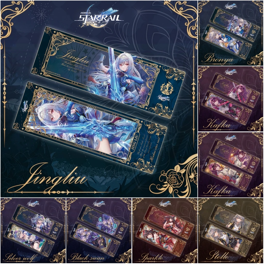 Аниме Honkai Star Rail Bronya Kafka Black Swan Acheron платье Робин Косплей-костюм бумажная закладка