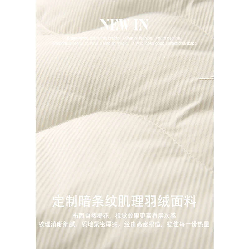 New Casacos Femininos Inverno 2022  Long  90%  White Duck Down  Jackets for Women  High Street Fox Fur Collar Detachable