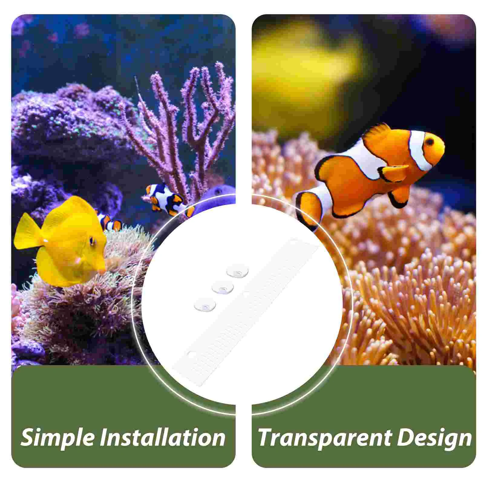 Расческа для аквариума стартовый аксессуар перелив с присоской предотвращает