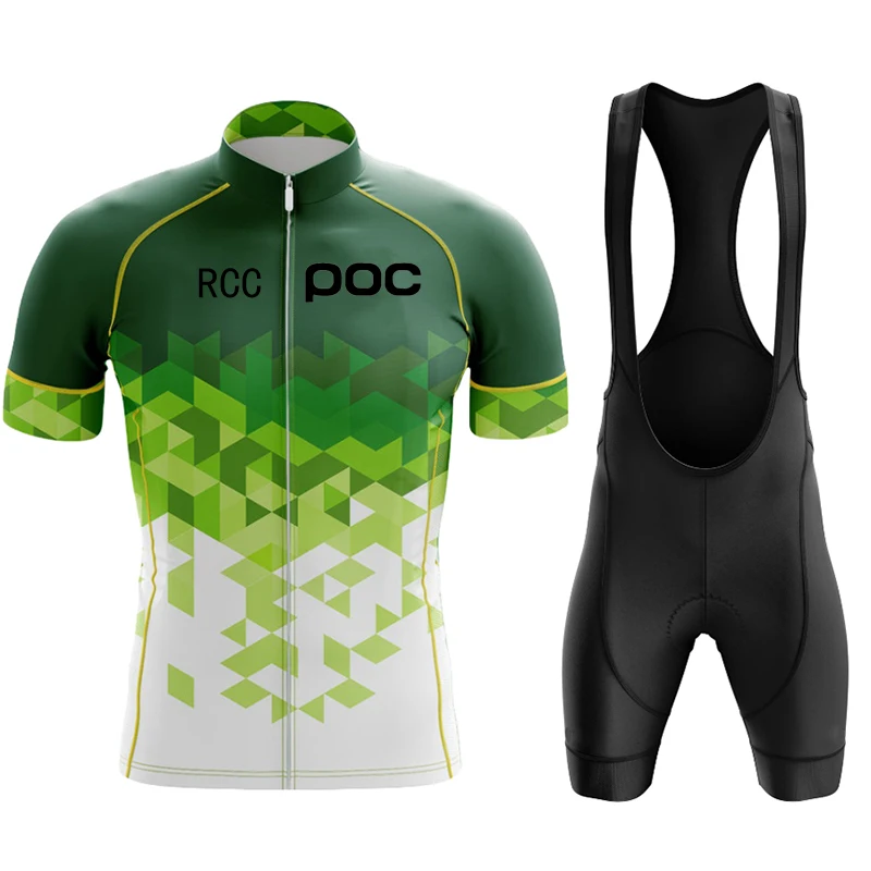 

2022 Men's Jersey Men's Quick-drying RCC POC Summer Bike Short-sleeved Mountain Bike Suit Bike Outdoor Racing Suit Cycling Kit