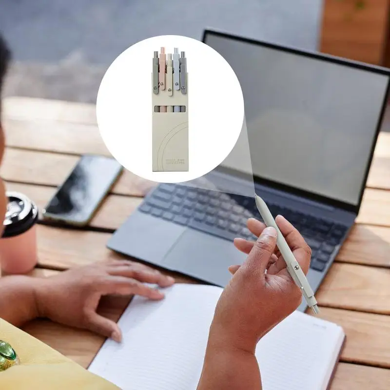 Гладкие гелевые ручки мягкая на ощупь ручка для подписи с тонкими точками набор