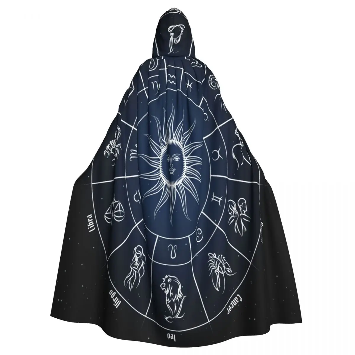 

Unisex Adult Zodiac Circle Cloak with Hood Long Witch Costume Cosplay
