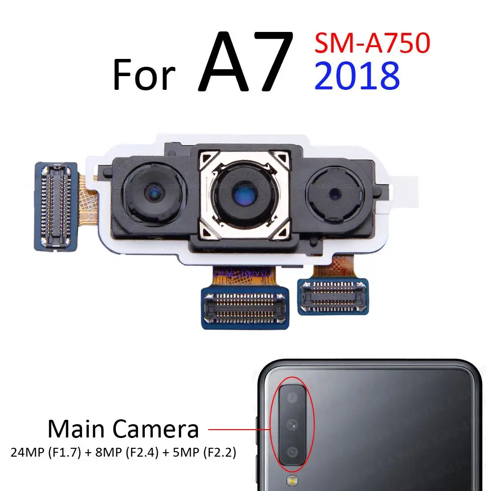 Задний основной передний гибкий кабель камеры для селфи Samsung Galaxy A3 A5 A7 2018 2017 2016