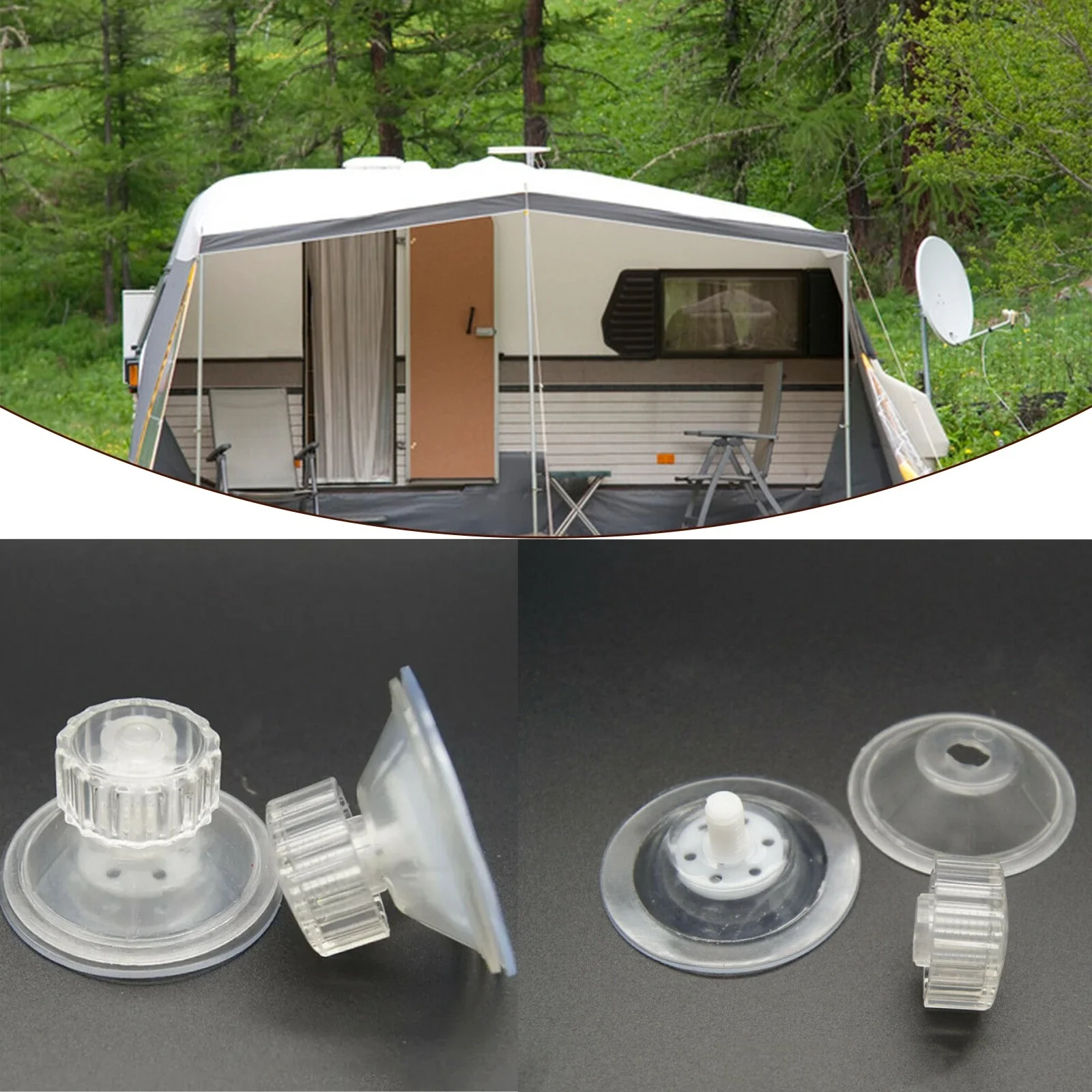 20 шт. прозрачные держатели на присосках