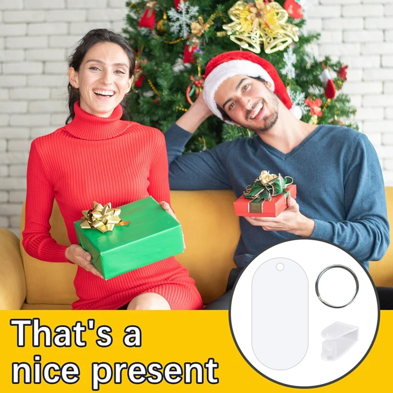 40 комплектов металлических сублимационных брелоков объемные двухсторонние