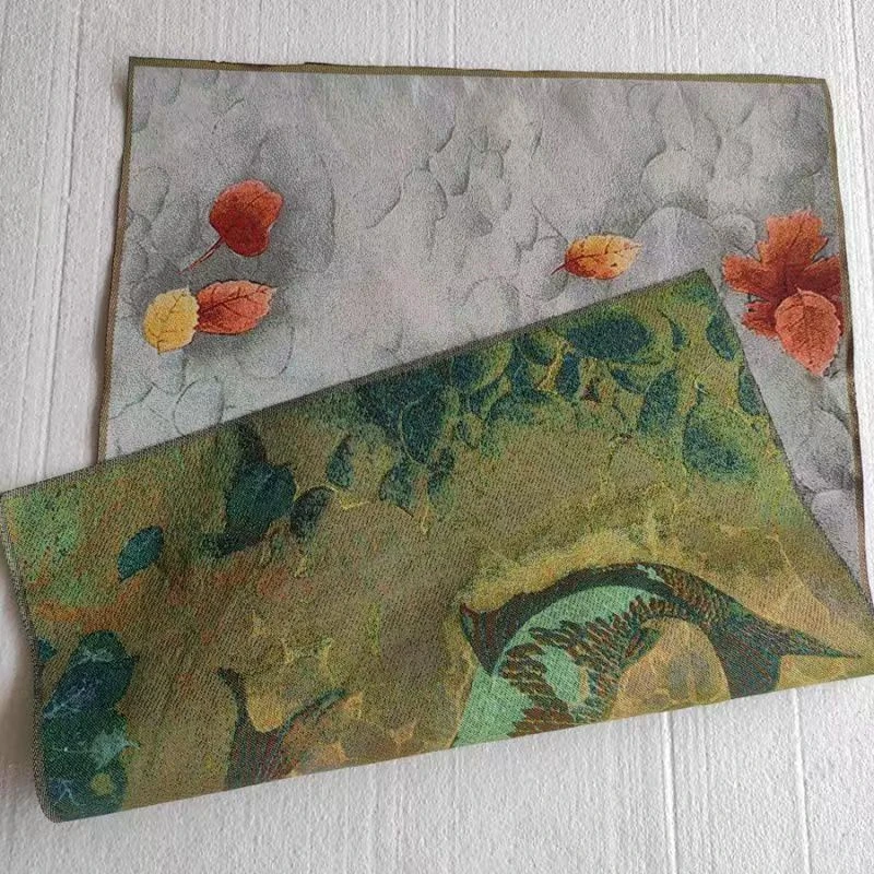 Картина ткани с вышивкой Тханка картина Два рыбы для украшения дома и офиса