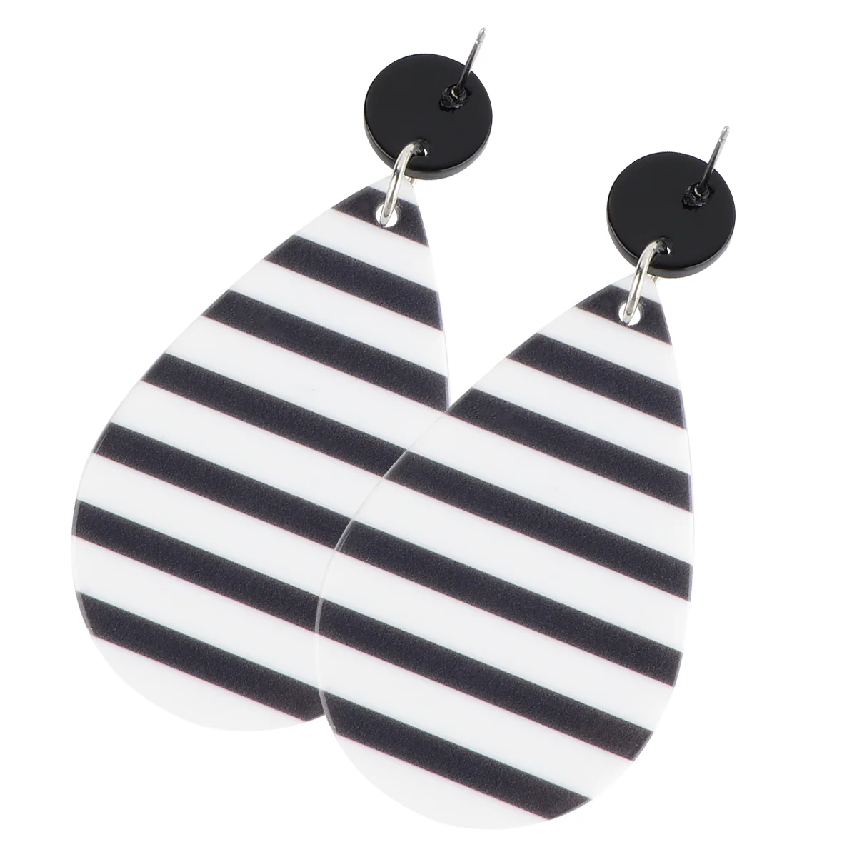 

Stripes Earring Acrylic Eardrop Women Jewelry Earrings Plastic Earing Earbob Ladies Post Spherical