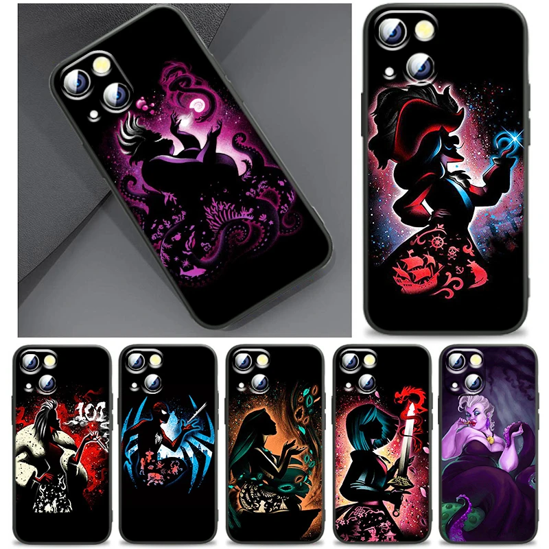 

Villain Disney Princess Phone Case For iPhone 11 12 13 Mini 14 Pro Max 11 Pro Max X XR Plus 7 8 SE Silicone Cover