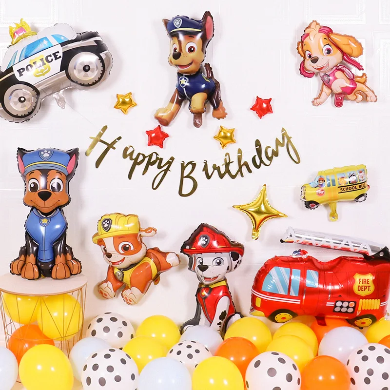 

Paw Patrol Anime Birthday Party Decoration Balloon Set 32 Inch Colorful Anime Balloon Doll Decoration Boys Girls Balloon Toys