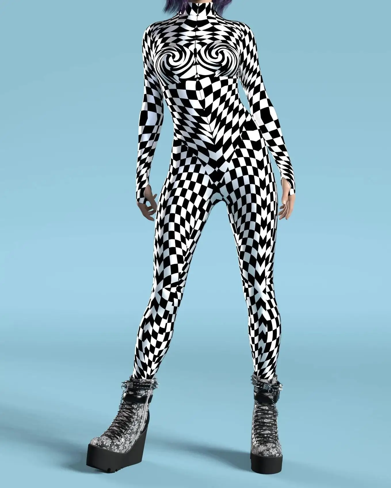 Женский Облегающий комбинезон с леопардовым принтом пикантный праздничный