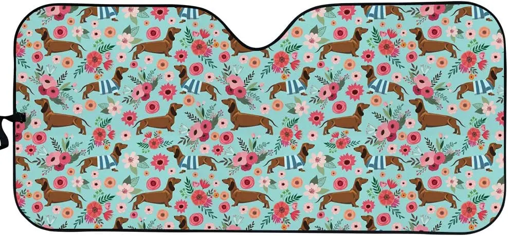 

Clohomin Car Windshield Sun Shade, Blocks UV Rays Sun Visor Protector Sunshade to Keep Your Vehicle Cool, Universal Fit