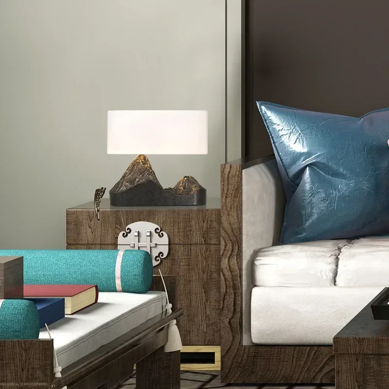 Нео-китайский стиль оригинальность рокарий прикроватная лампа искусство