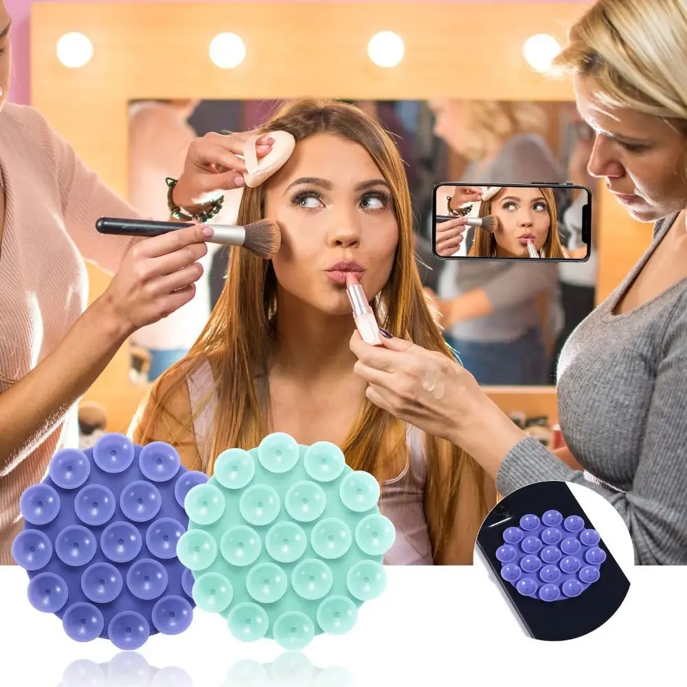 wielofunkcyjny silikonowy uchwyt na telefon z dwustronnymi przyssawkami do urządzeń mobilnych Samoprzylepna funkcja antypośli...