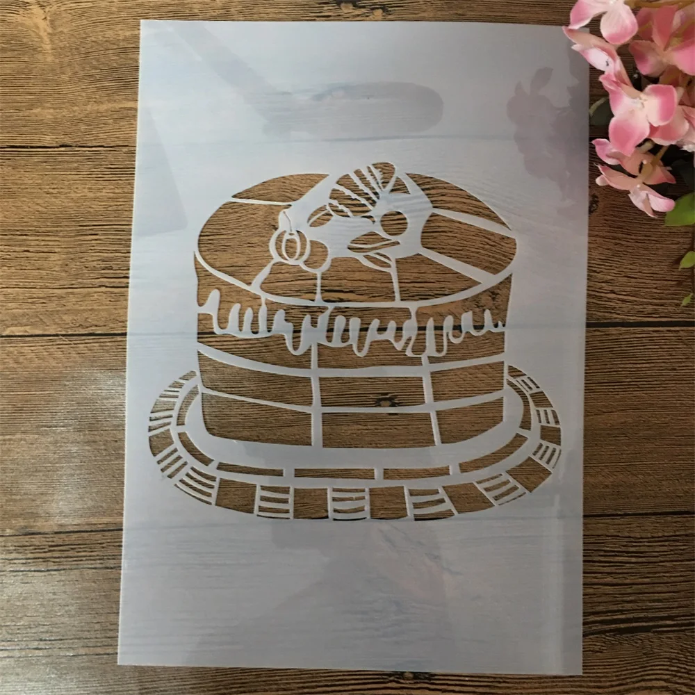 

Трафареты A4 для украшения торта на день рождения, 29 см