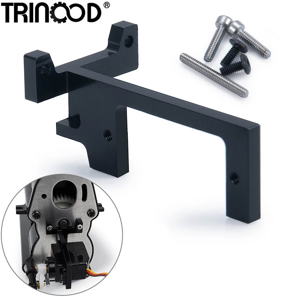 

TRINOOD RC Car Servo Mount Gearbox Transmission Parts for 1/14 Tamiya Trailer Tractor Truck Drag Head RC Car Upgrade Accessories