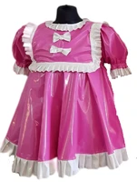 maid pvc sissy dress lockable role play costume customization