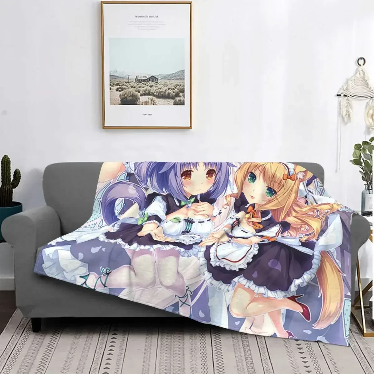 

Nekopara аниме Otaku вязаные одеяла chocola ванильный японский плюшевый плед одеяло летательная Ткань мягкое теплое покрывало