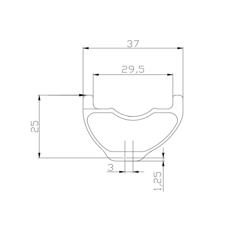 Велосипедное кольцо LIENGU 500g DH AM Enduro 29er 37 мм ассиметричное для горных велосипедов