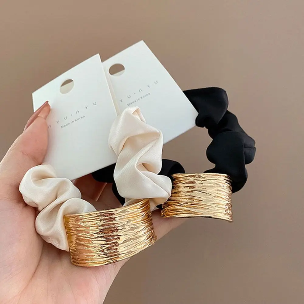 

Милая простая металлическая повязка для волос в форме арочного Цветка заколки для конского хвоста головной убор для большого кишечника жен...