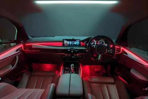 Для BMW F30 F10 F11 F36 F20 Многосценный акриловый светодиодный комплект, предустановки приложения (релакс/вечеринка/чтение), плавное затемнение для универсального настроения