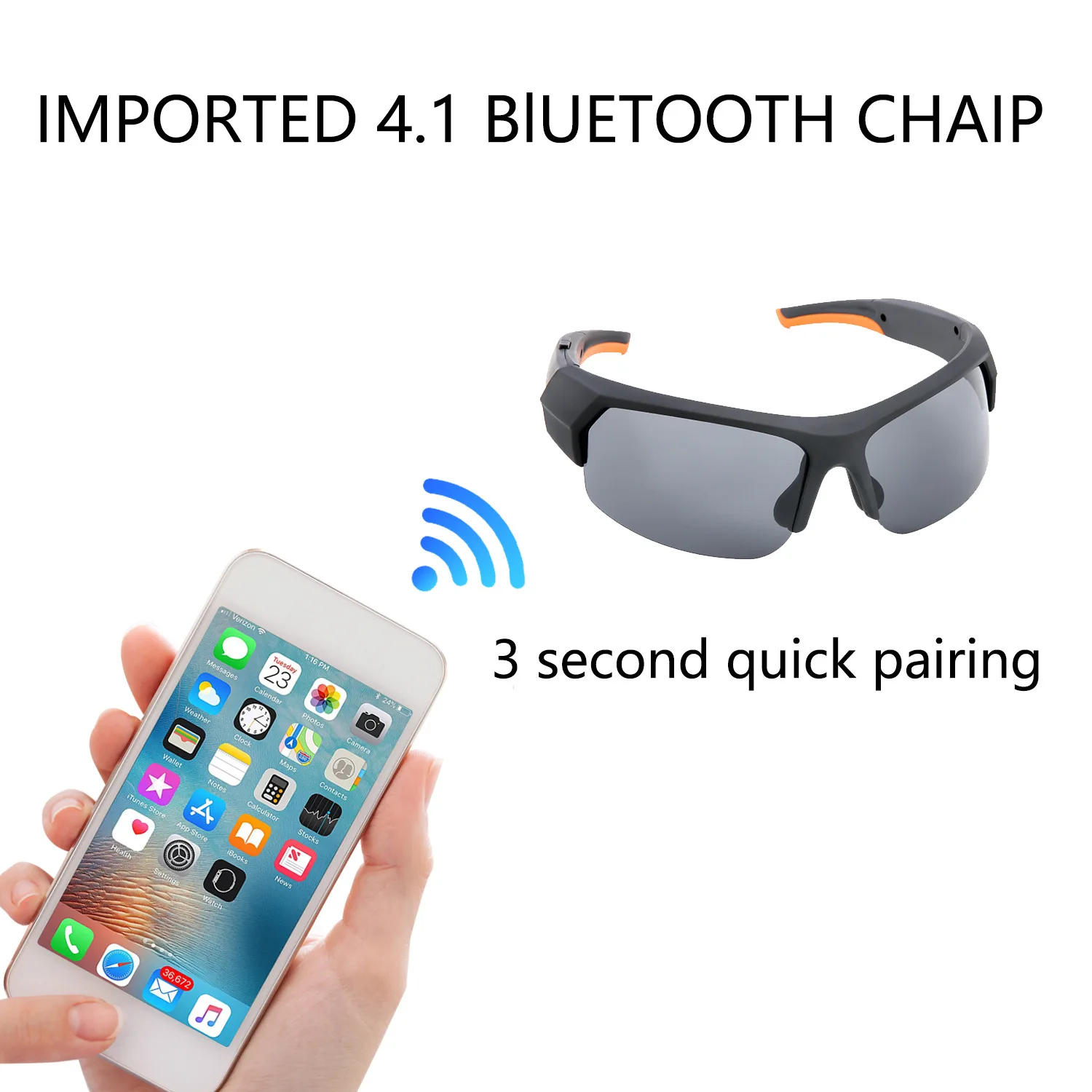 1080P ET солнцезащитные очки Bluetooth Камера гарнитура умная мини-камера