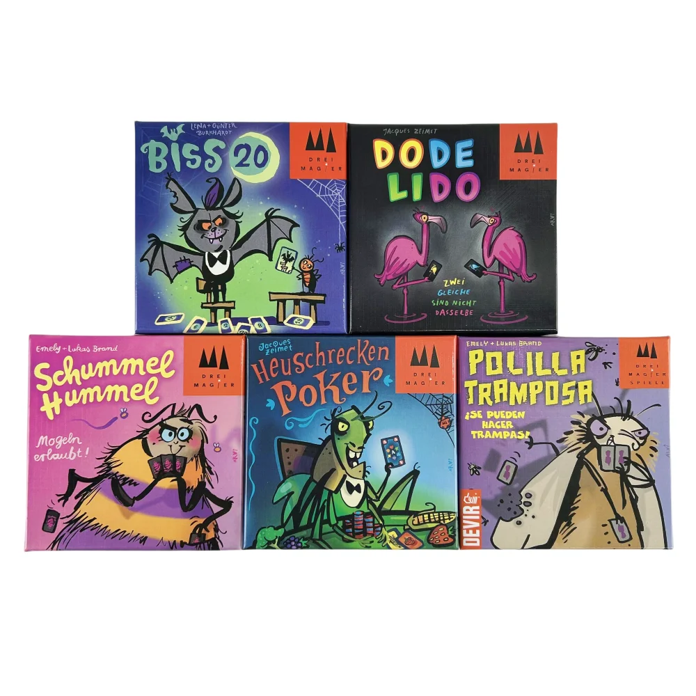 Три волшебника | Polilla Tramposa Biss 20 Баскетбольный покер Schrecken Schummel Hummel Карточная игра