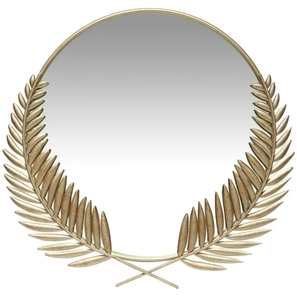 

Комнатный декор, импрессионные Золотые круглые Настенные часы 20 дюймов, декоративные зеркала, бесплатная доставка, украшения для дома, зеркало для сада
