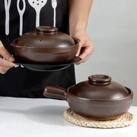 600ml 900ml casserole pottery soup pot steamed rice braised chicken rice heat resistant pot claypot gas claypot cooking supplies