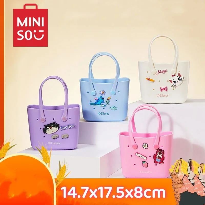 Милая мультяшная серия MINISO блестящая Лотта Ститч Xiaodongdong сумка для ланча легкая
