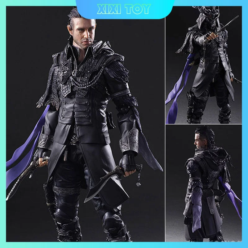 Play Arts 27 см Final Fantasy Xv Nyx Ulric Game Фигурка Коллекционная игрушка Орнамент Модель