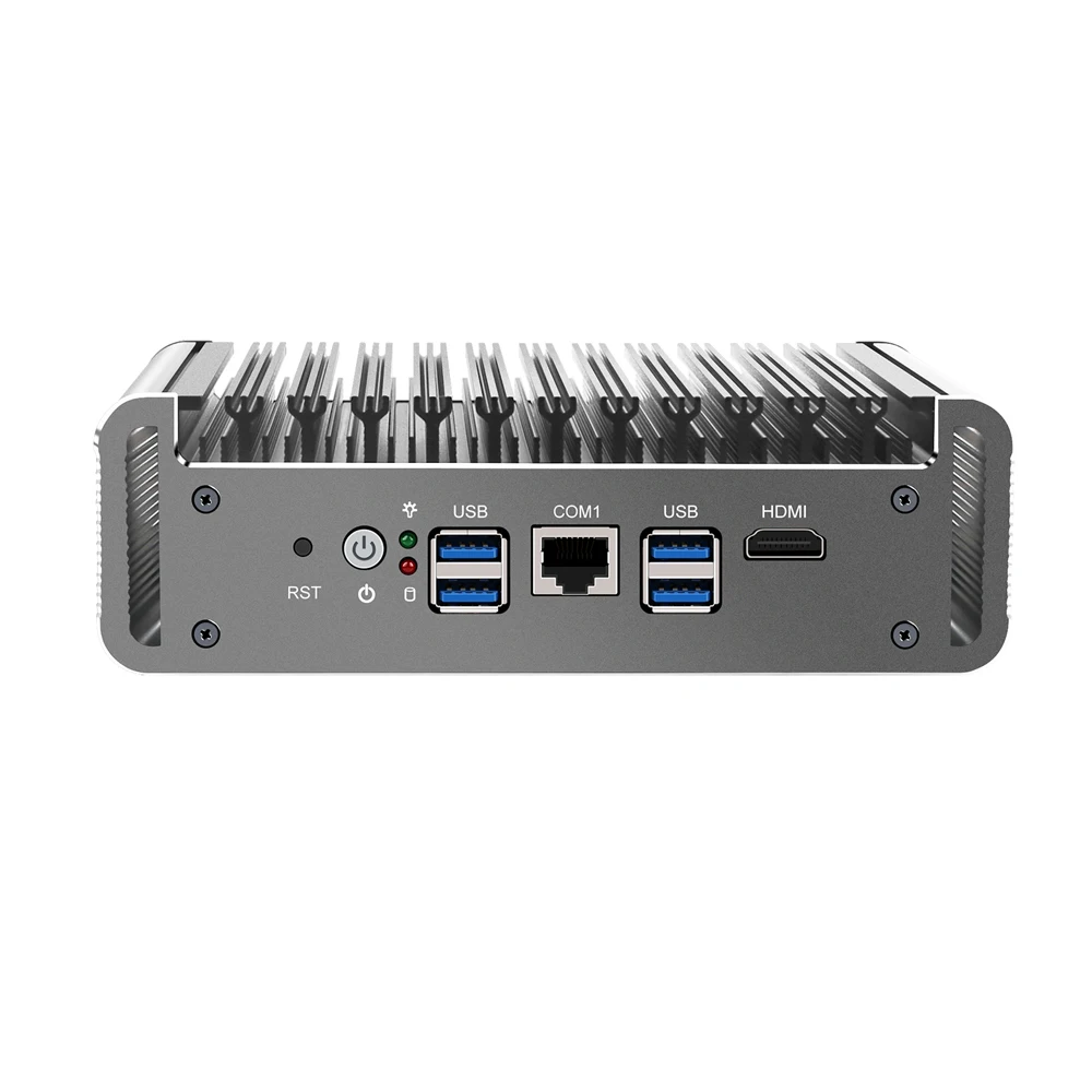 HUNSN Micro Firewall Appliance Mini PC RJ25 pFsense Microtik Intel Core I5/I7 UNNsense Ultra Angle VPN Router AES-NI 6x I211 LAN