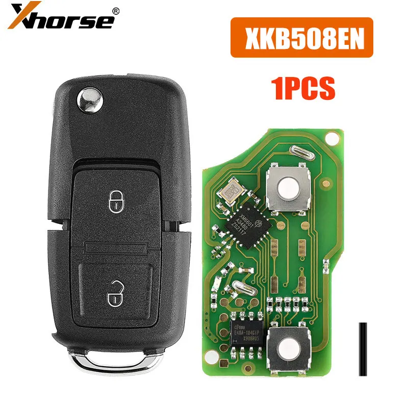 

1PCS Xhose XKB508EN Universal Wire Remote Key B5 Style 2 Buttons for VVDI Key Tool VVDI2(English Version) Car Remote Key