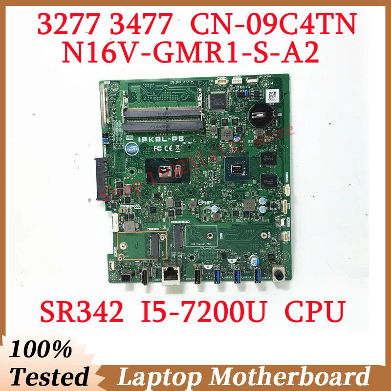 

For DELL 3277 3477 CN-09C4TN 09C4TN 9C4TN With SR342 I5-7200U CPU Mainboard N16V-GMR1-S-A2 Laptop Motherboard 100% Working Well