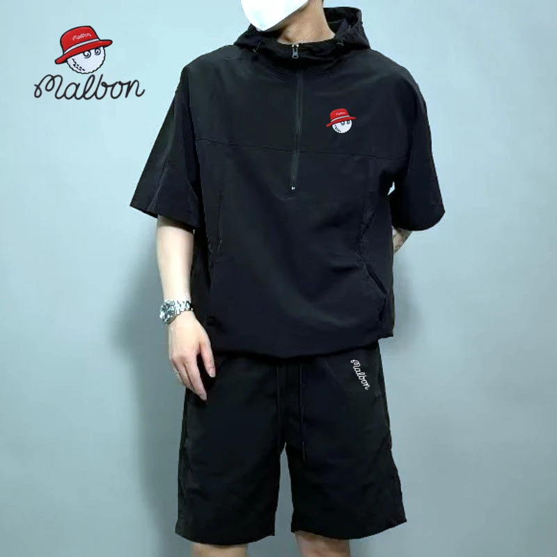 

Horse Golf Wear Men Golf Suits 2023 New Men's Golf Wear Summer G4 Short Sleeve Tee Men Hooded 2-piece Set Utaa Golf Clothing Men