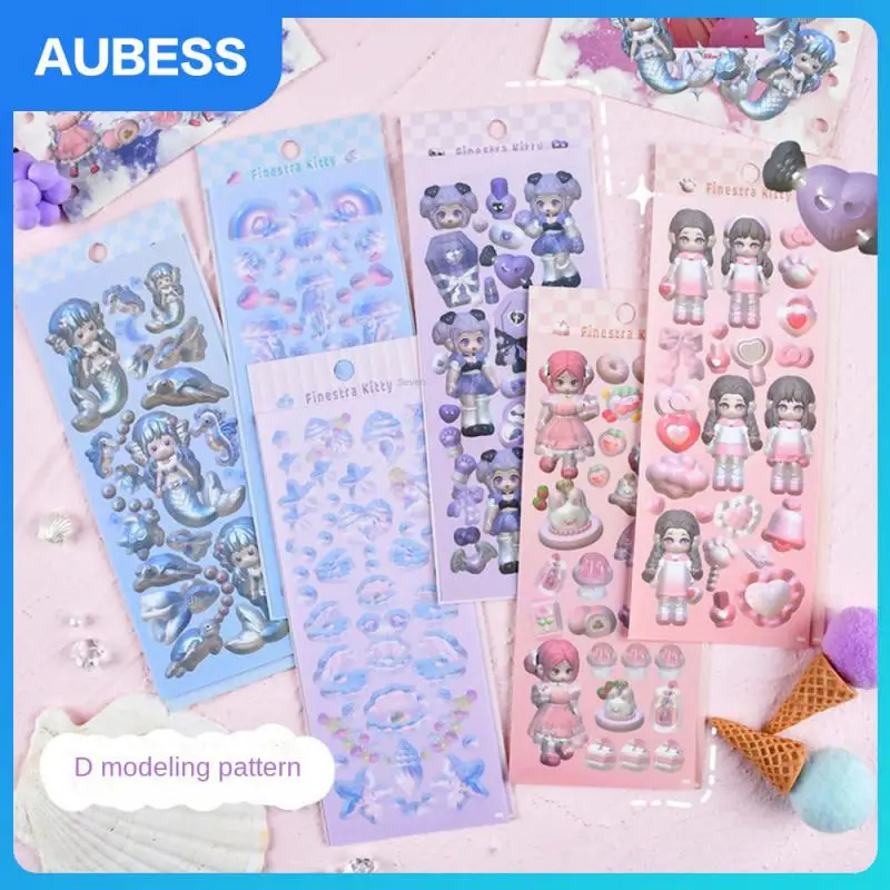 

Creative Cave Stickers Paper Account Journal Decorative Stickers Diy Laser Film Niche Sticker Ins Style Cartoon Adhesive New