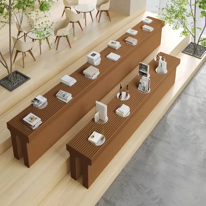 Креативный портативный складной бумажный журнальный столик съемная сумка для