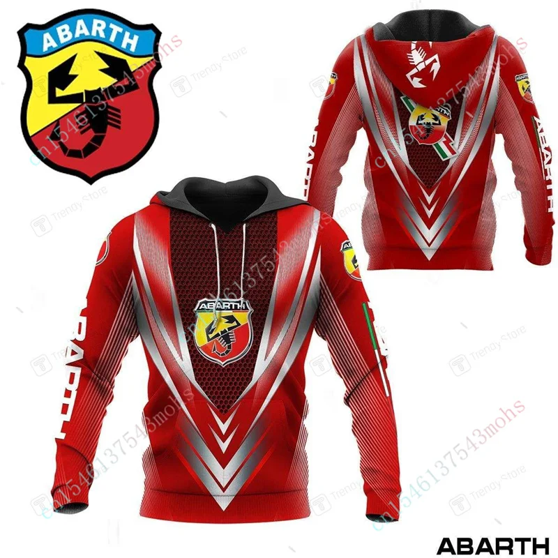 

Весенняя коллекция 2022 года, брендовая мужская толстовка с капюшоном Abarth, уличный Повседневный Топ в стиле Харадзюку, Толстовка Оверсайз с к...