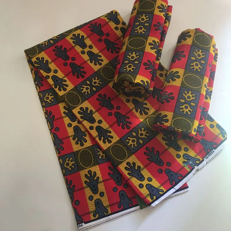 

Ankara African Real Wax Prints Fabric High Quality 100%Cotton Batik Soft Pagne Sewing Material For Nigerian Women Wedding Dress