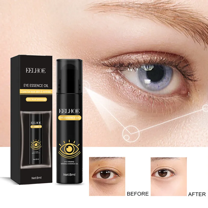 

Anti-Wrinkle Eye Serum Oil Squalane Lifts Tightens Eye Area Lightens Fine Lines Dark Circles Remove Eyes Bags Puffiness 8ml