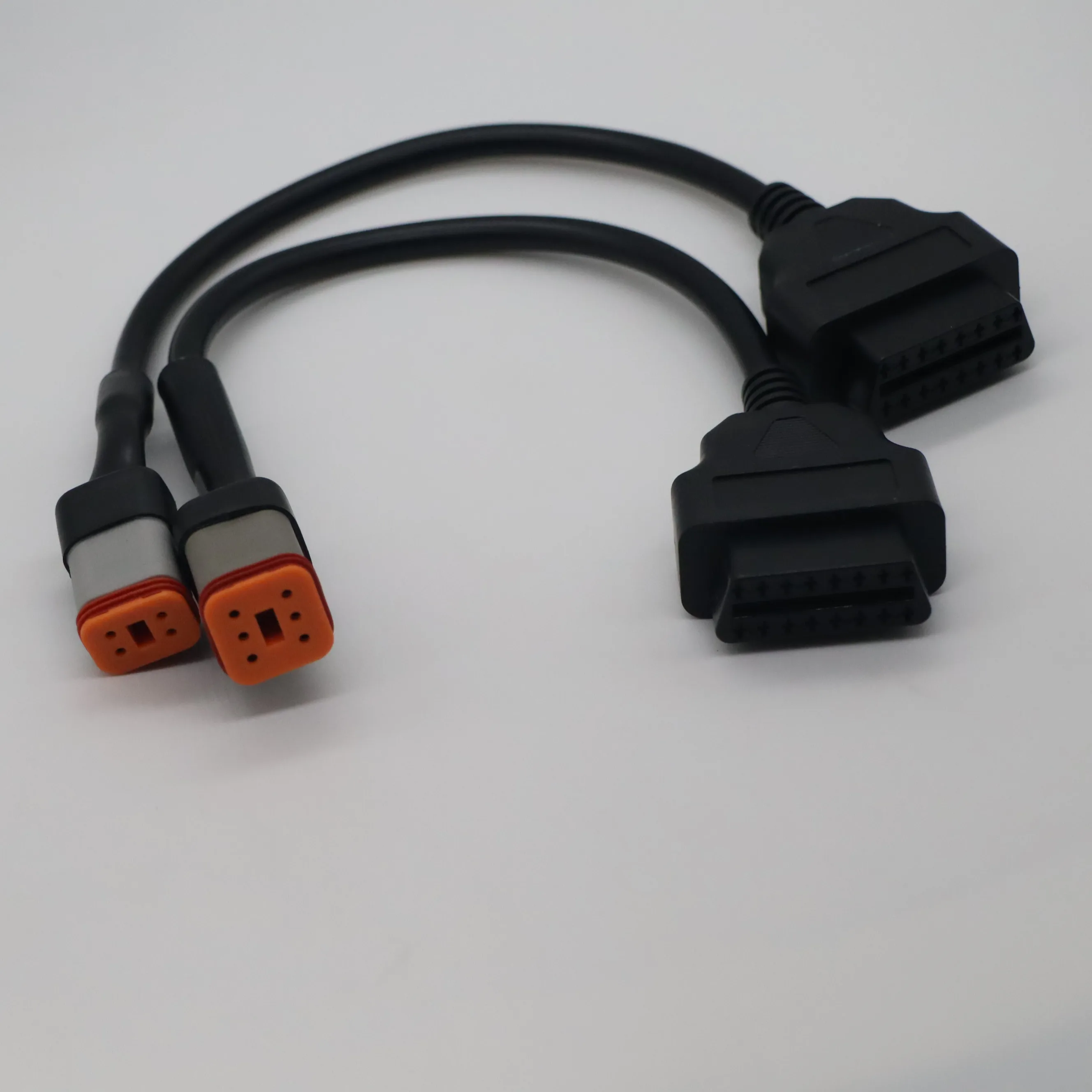 FINETRIP Motorcycle Extension Cable For Harley Davidson 4pin / 6Pin To OBD2 Diagnostic Scanner Adapter ELM327 OBD |