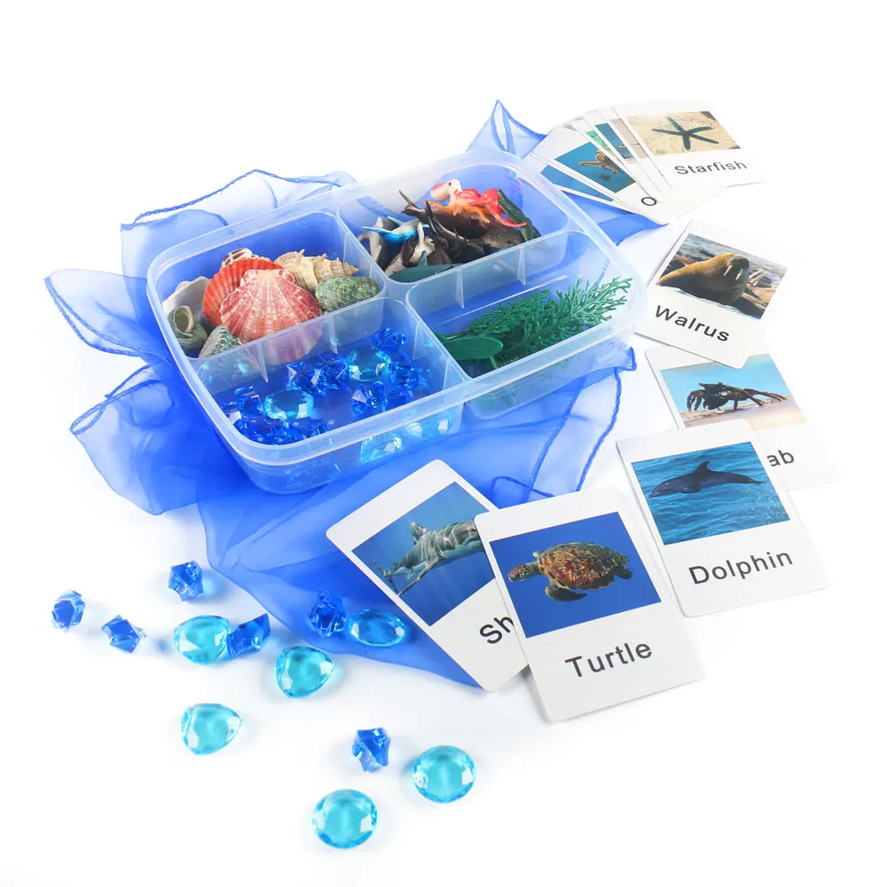 

Montessori Sensory Toys Marine Animals Matching Game Montessori Animal Flash Cards Learning Educational For Children F2865H
