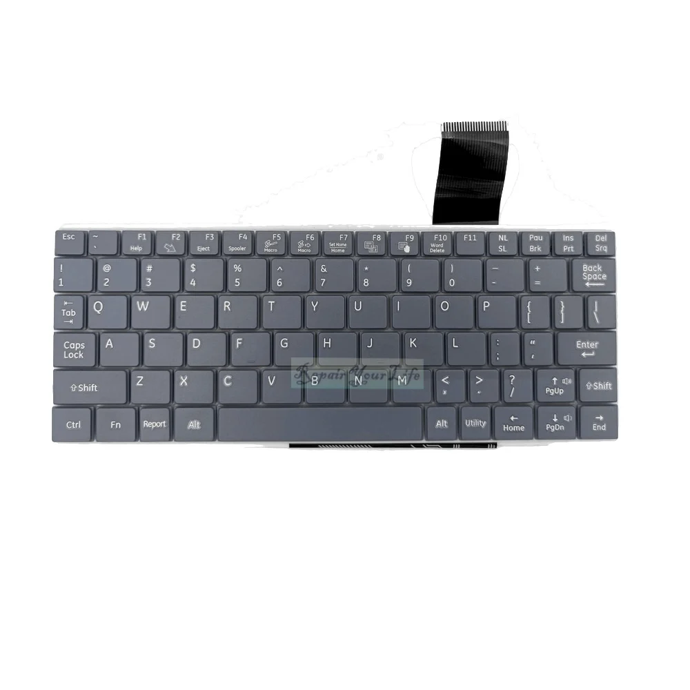 English Medical Device Keyboard Ultrasound Keyboard For GE Logiq F8 F6 Healthcare D0K-V6227 DOK-V6227H TX-00-US 5442979 Gray New