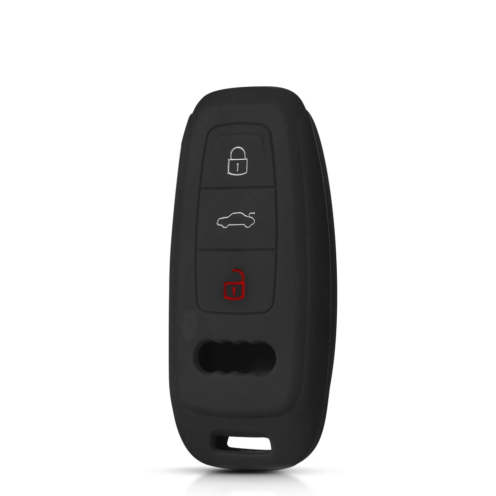 Силиконовый чехол KEYYOU для автомобильных ключей Audi A6L A7 A8 A8L E-tron Q8 C8 2019 силиконовый