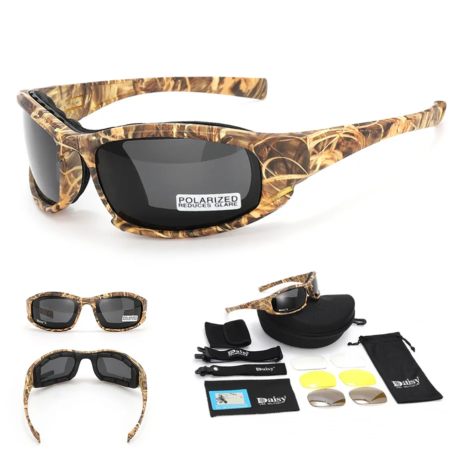 

Поляризованные тактические очки, военные армейские солнцезащитные очки, мужские очки для стрельбы, уличные спортивные походные очки UV400